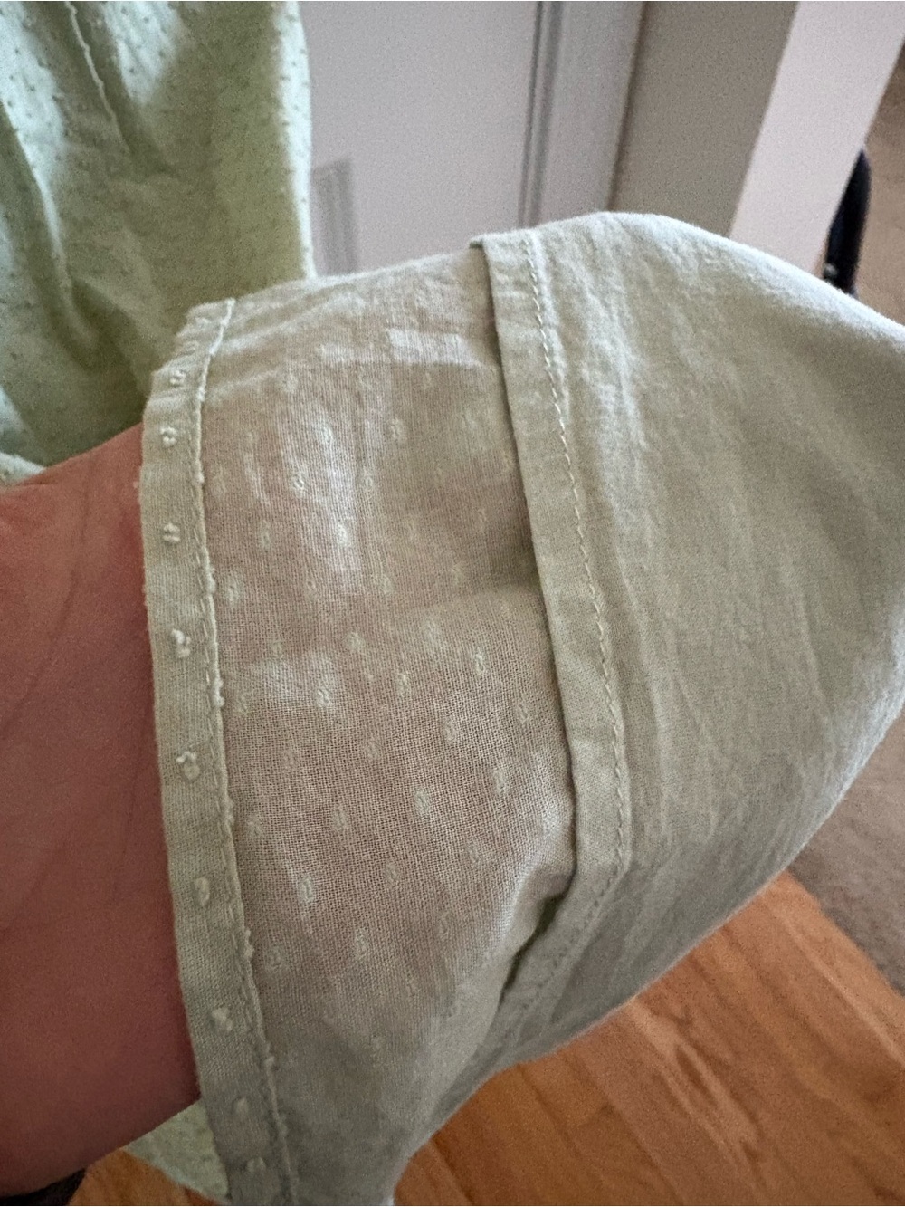 J. Crew Light Sage Tiered Dress new with tags, with Ruffled Straps., - Picture 6 of 6